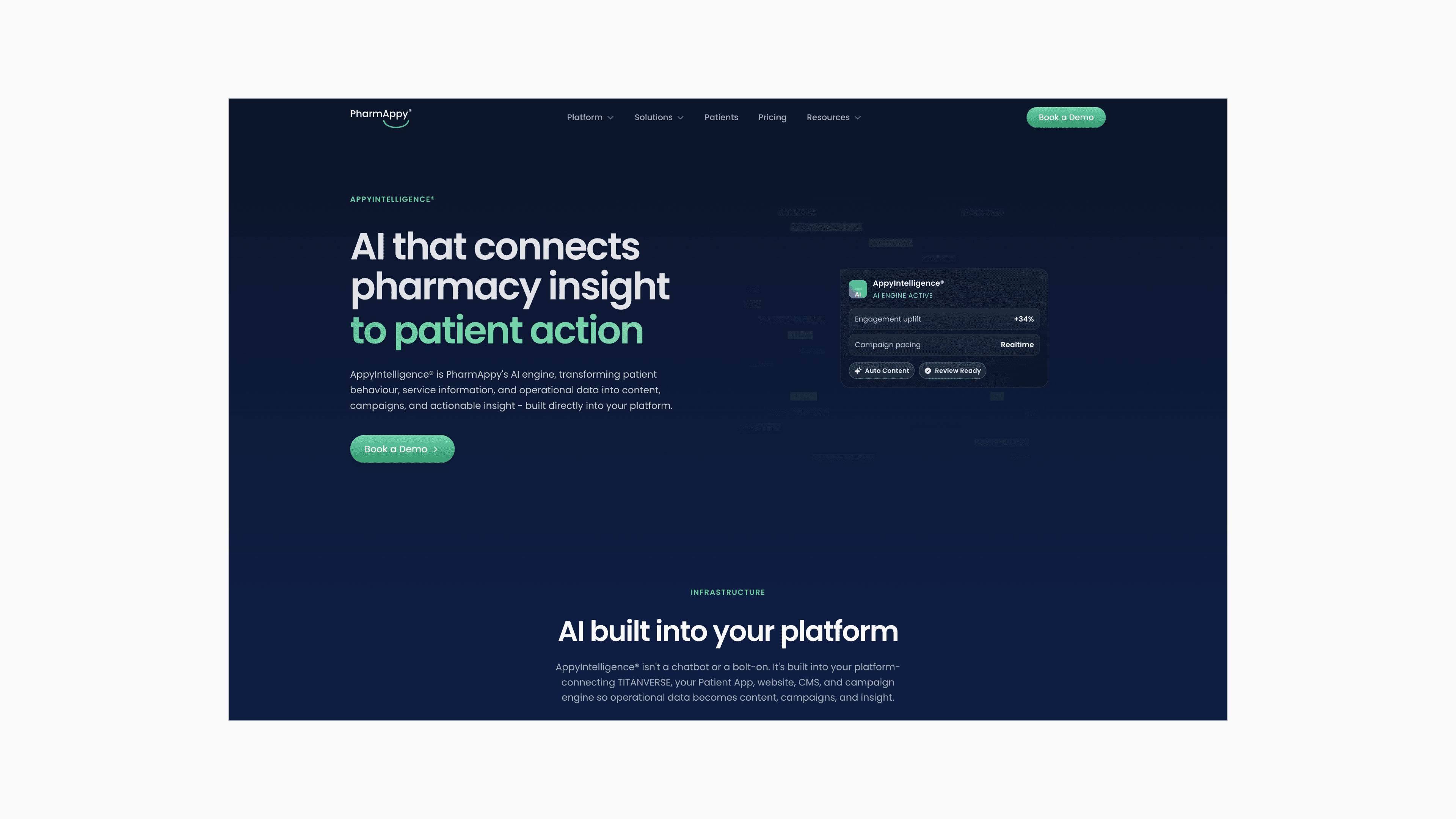 PharmAppy Appy Intelligence page