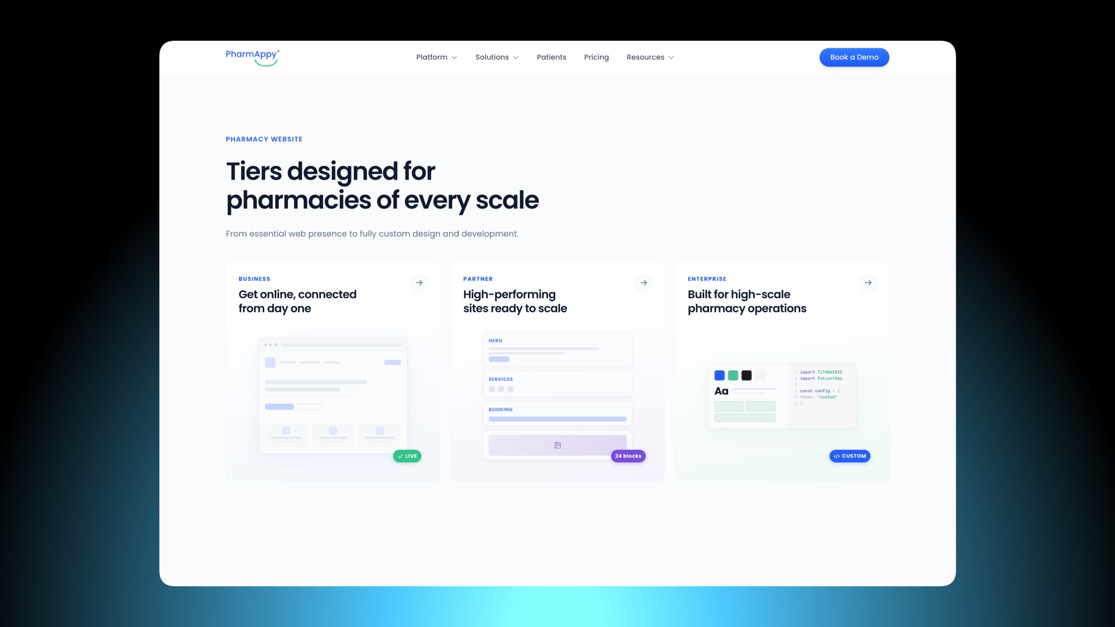 PharmAppy websites page