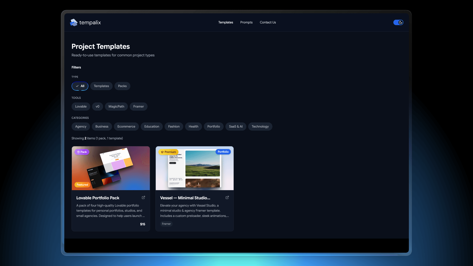 Tempalix Dashboard