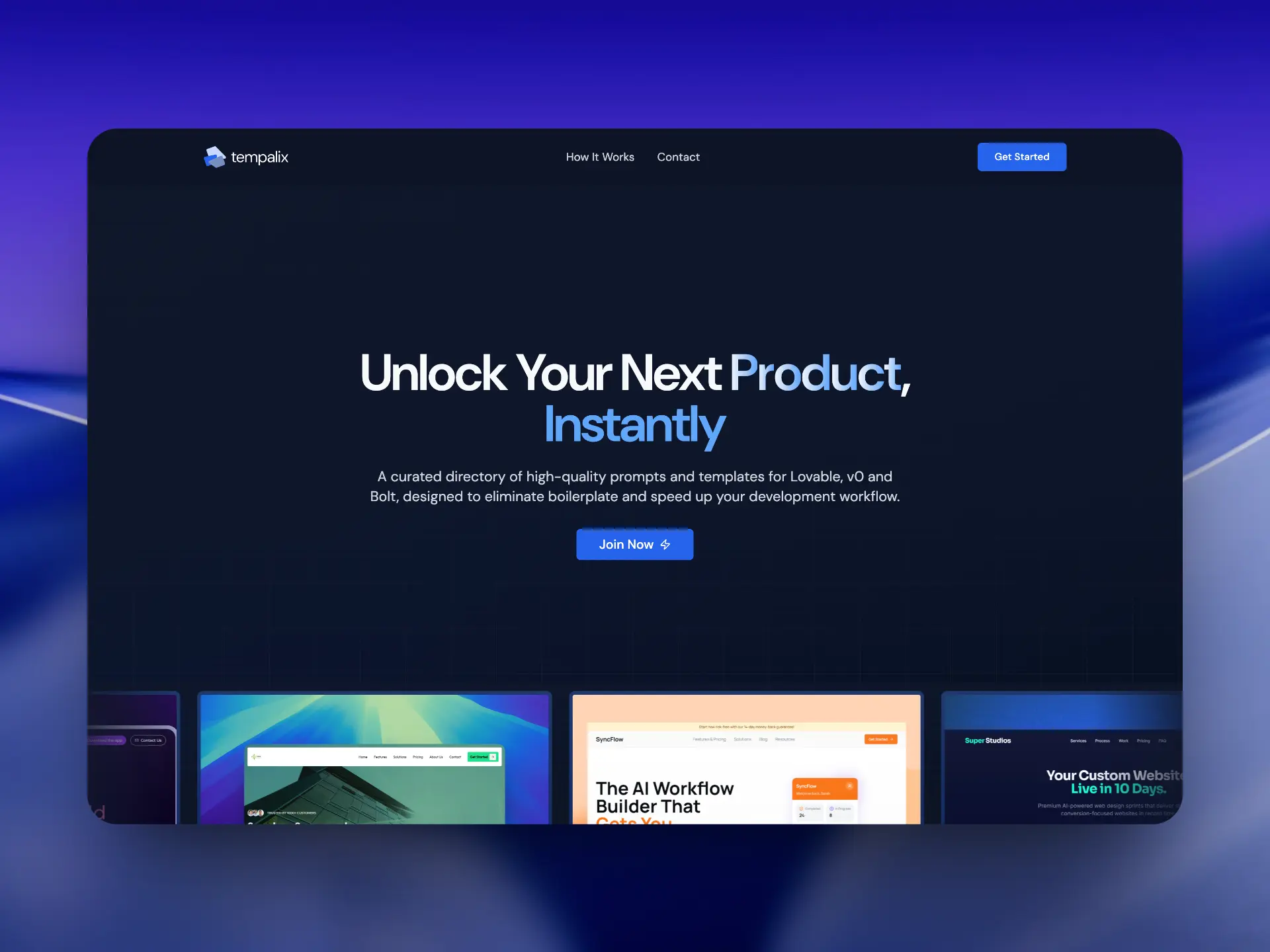 Tempalix Homepage