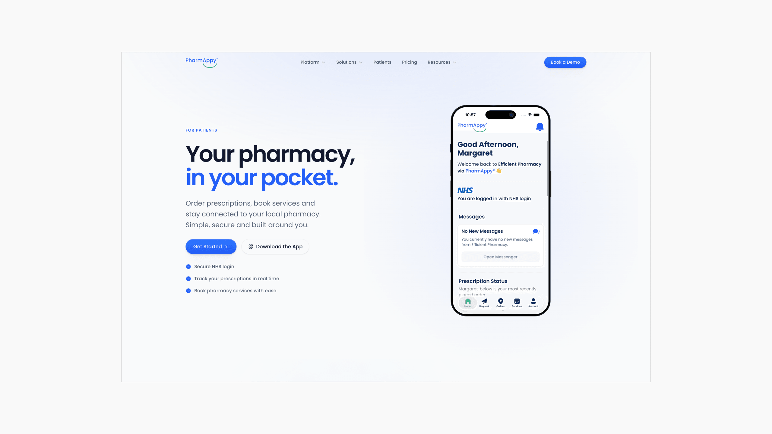 PharmAppy shipped site screen 3