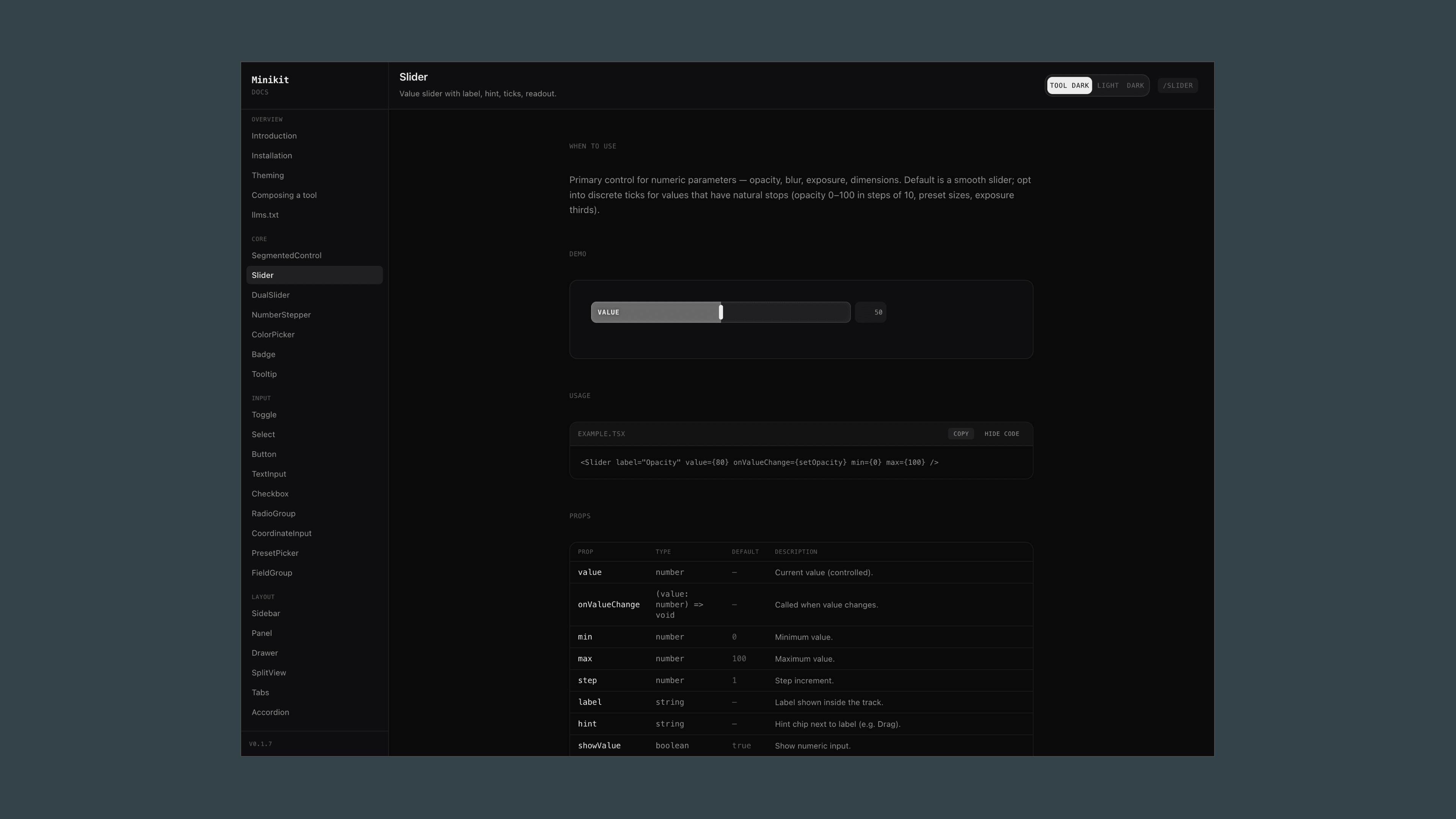 Smiler Brand Tools interface showing visual controls for exploring a brand system