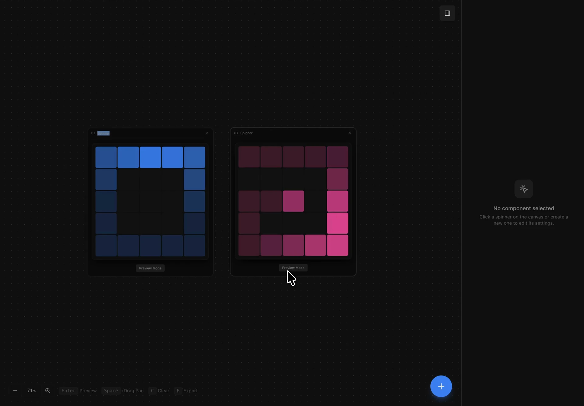 Spinner Builder preview